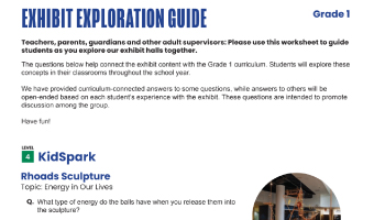 Grade 1 Exhibit Exploration Guide
