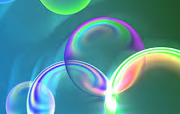 A close up of bubbles.