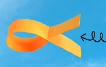 A flying fish made of paper.