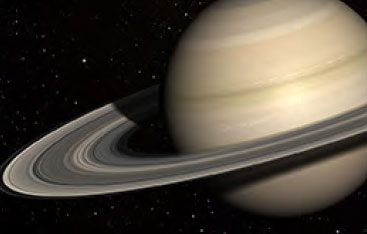 The planet Saturn.