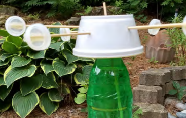 A homemade weather instrument.