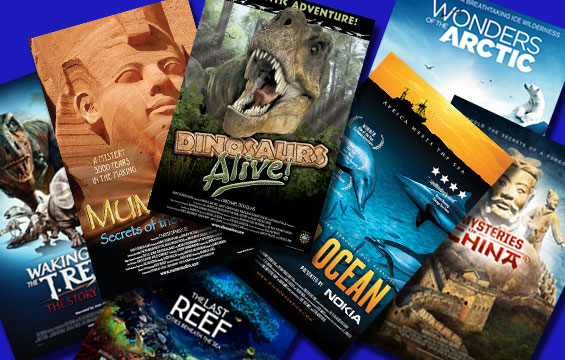 A collage of film posters.