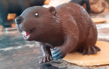 A toy beaver.