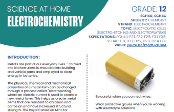 Image of the Electrochemistry instructional PDF