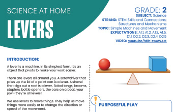 Image of the Levers instructional PDF