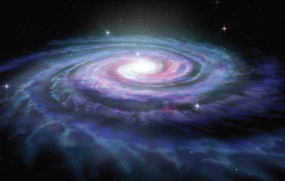 An artist's rendering of the Milky Way