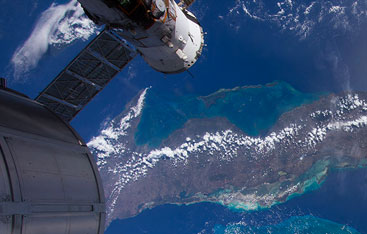 The Bahamas as seen from the International Space Station.