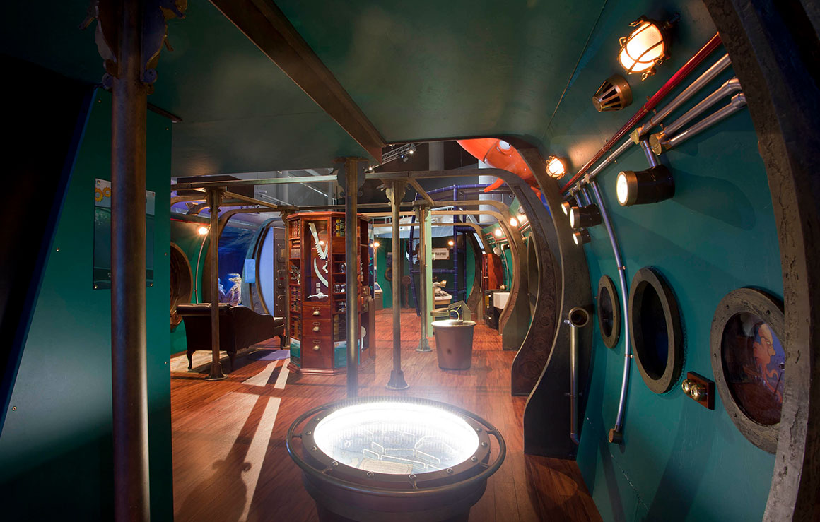 Inside the Nautilus.