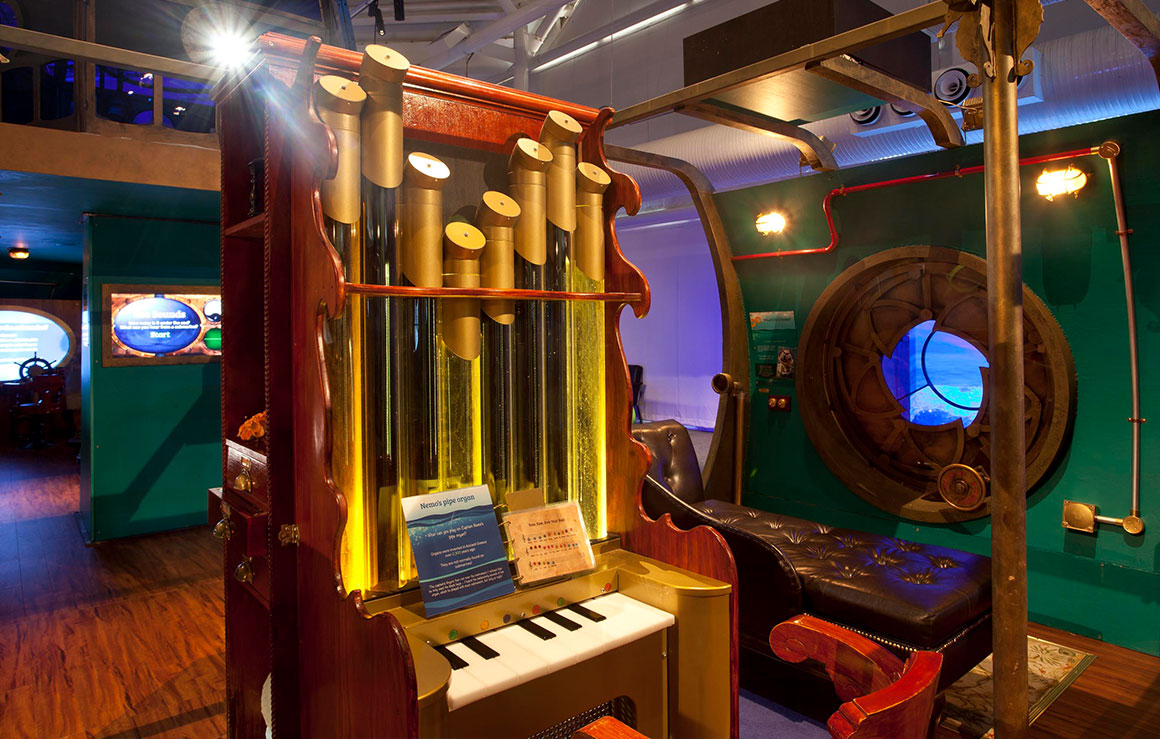 A toy pipe organ.
