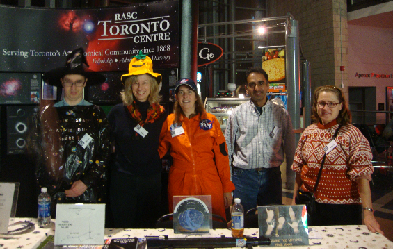 Science centre team at a Halloween theme pop up.